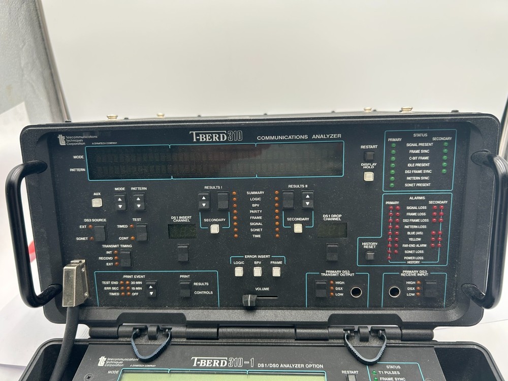 TTC T-BERD 310 COMMUNICATION ANALYSER w/ 6 MODULES