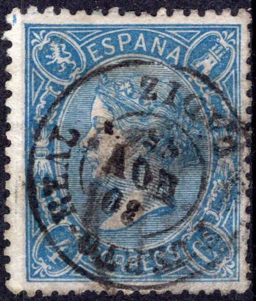 SPAIN, YV # 87, USED, PUERTO REAL CANCEL