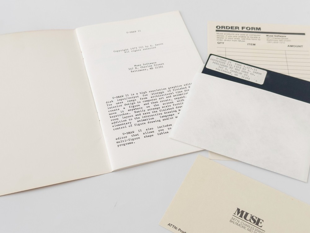 U-Draw II - MUSE Software (The MUSE Co.) - 1979 / Apple II