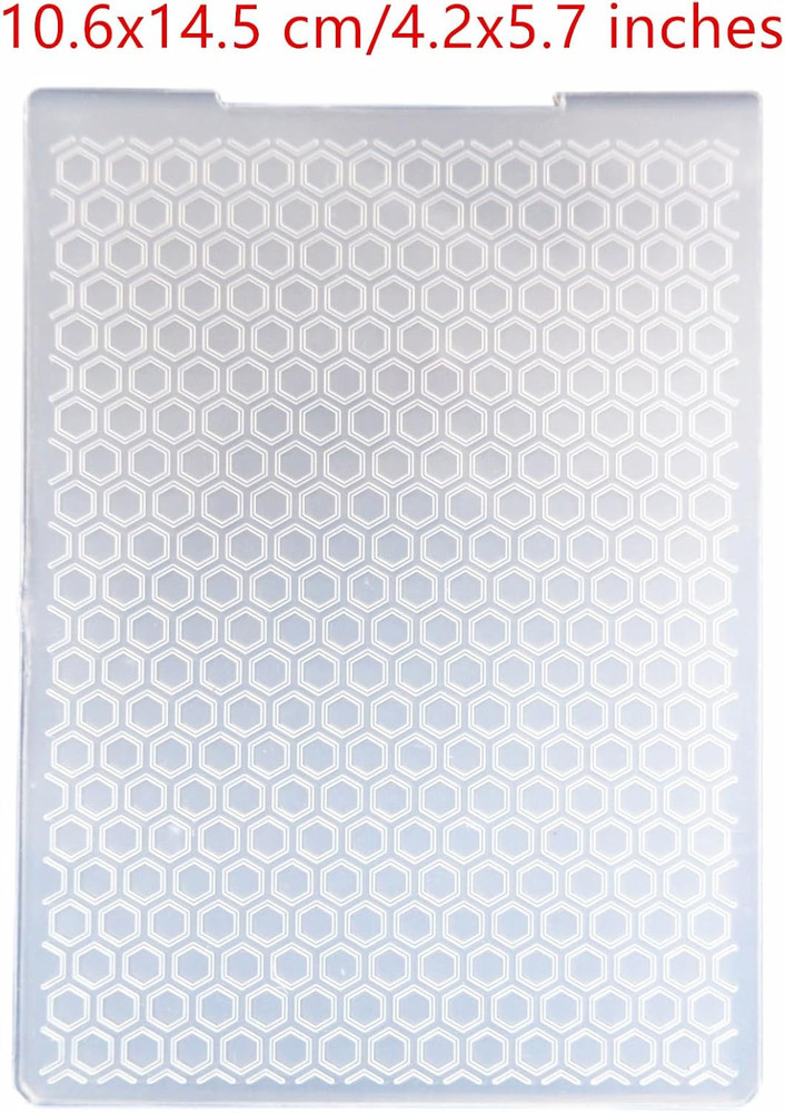 Honeycomb Pattern Embossing Folders for Card Making, Bee Hive Embossing Folder T
