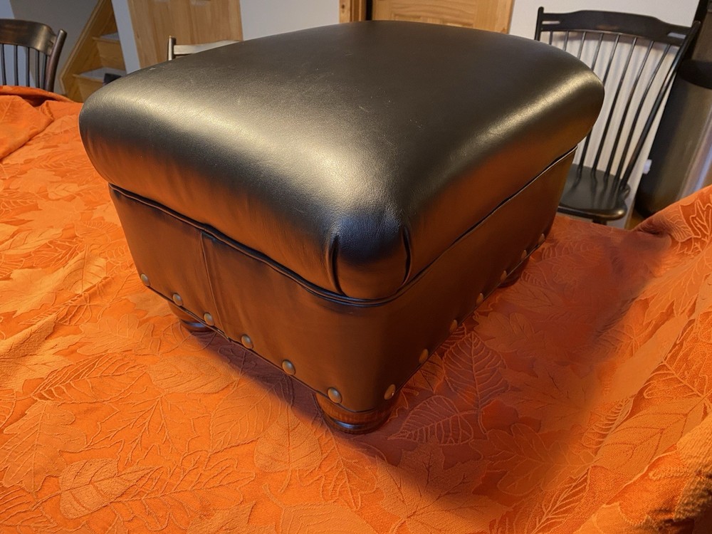 Hancock & Moore Leather Footstool 099