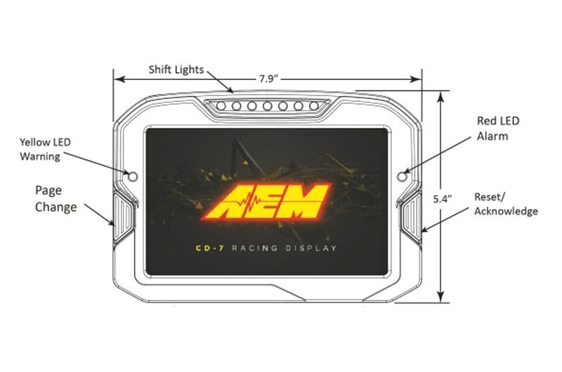 AEM Performance Electronics 30-5700 CD-7 Dash Monitor