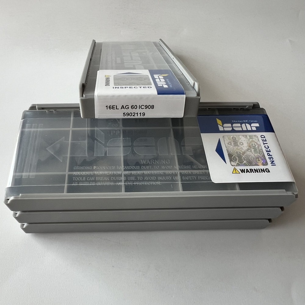 ISCAR / 16ELAG60 IC908 / Industrial indexable carbide inserts 5 Pcs
