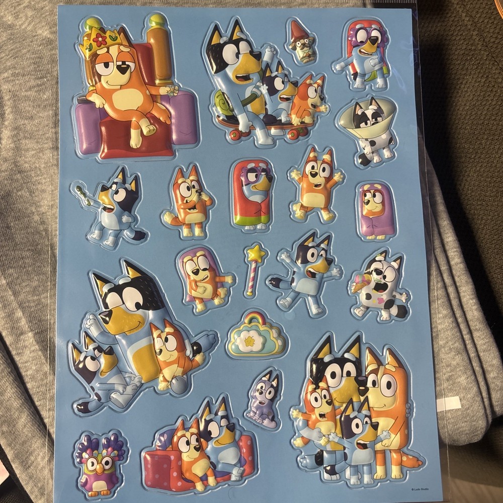 Bluey Raised Sticker Sheet