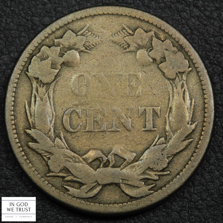 1858 Small Letters Flying Eagle Cent 1C