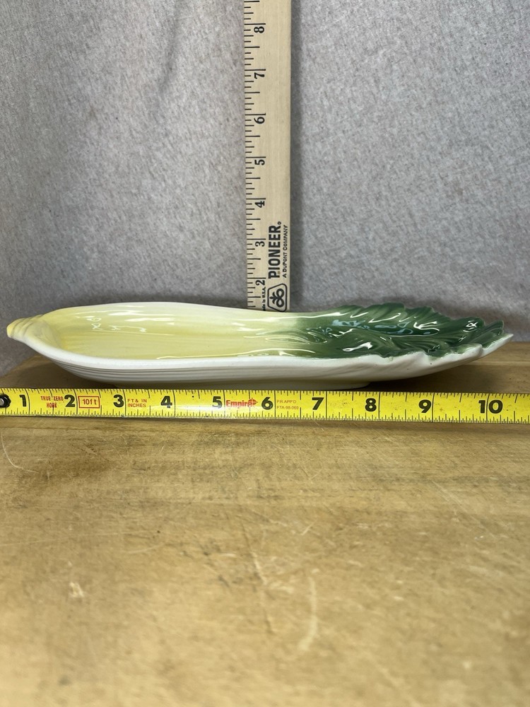 Vtg Ceramic Celery Dish