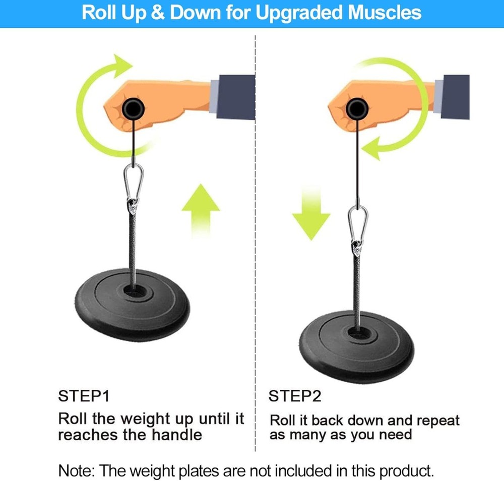 Wrist and Forearm Blaster - Wrist Roller & Forearm Roller for Training, Workout