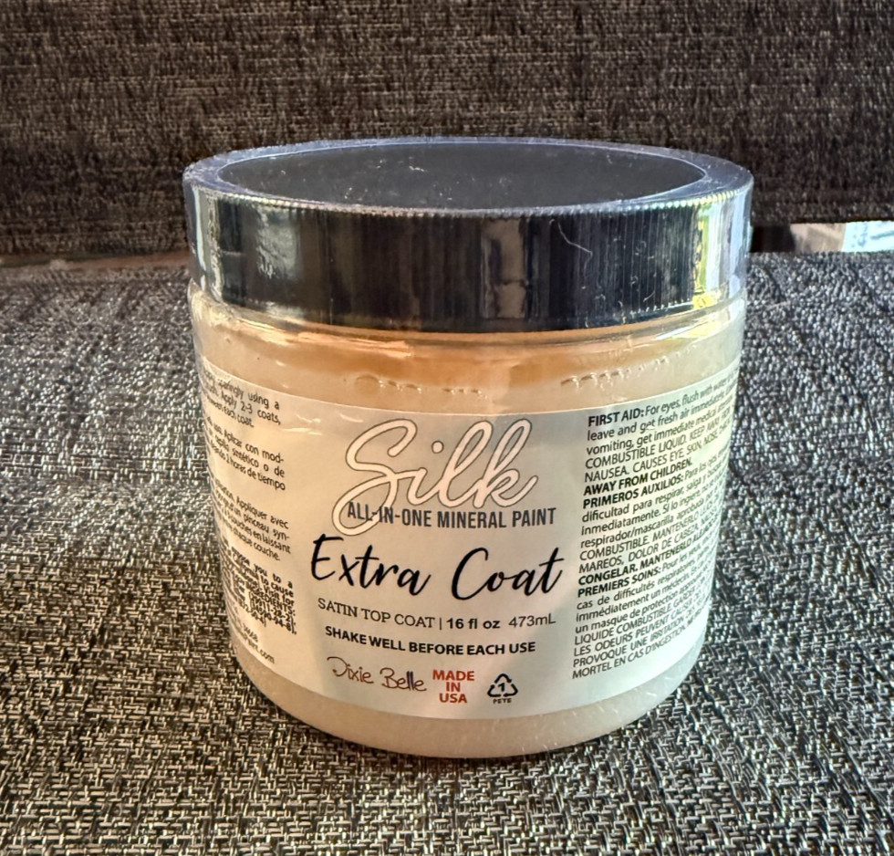New Sealed Dixie Belle Silk Extra Coat Satin Top Coat