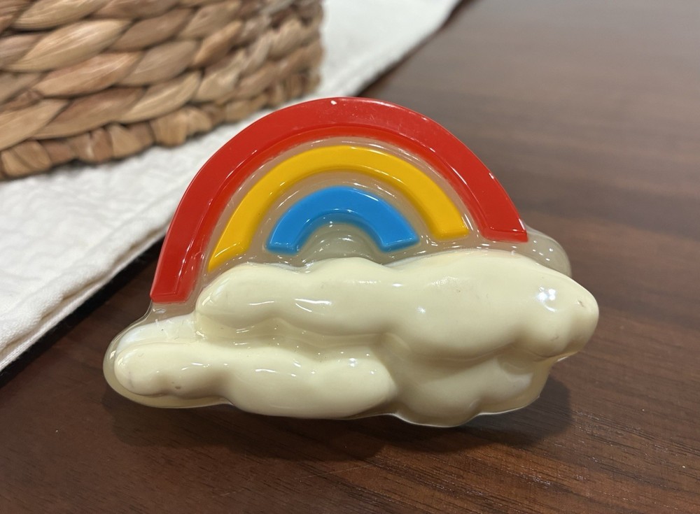 Vintage Lucite Rainbow & Clouds Nightlight - Works!