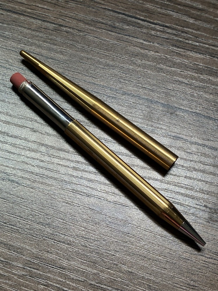 Vtg Bosca Mechanical Pencil Gold W Eraser
