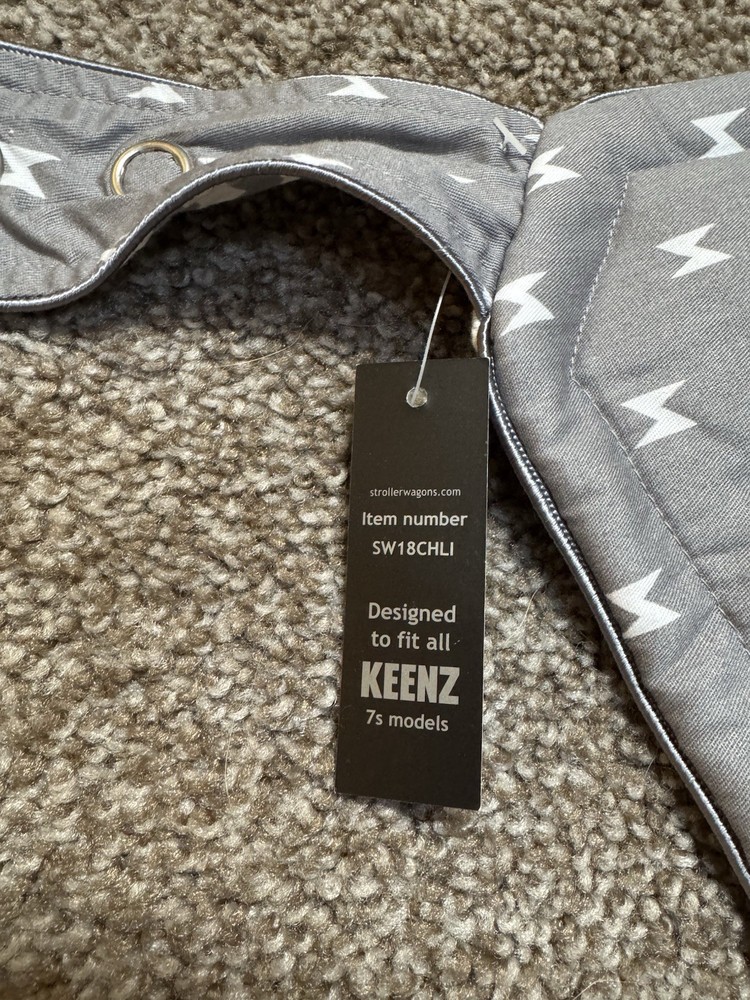 Keenz 7s Stroller Wagon Liner NWT Gray