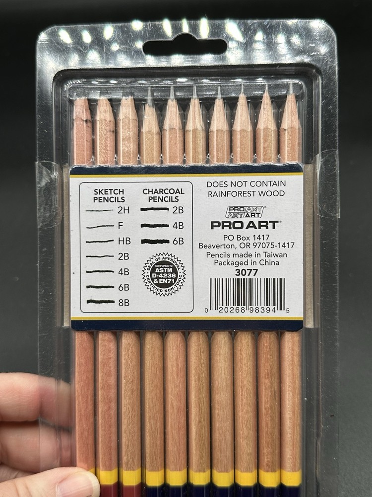Pro Art Pencil Set Dry Media 10pc