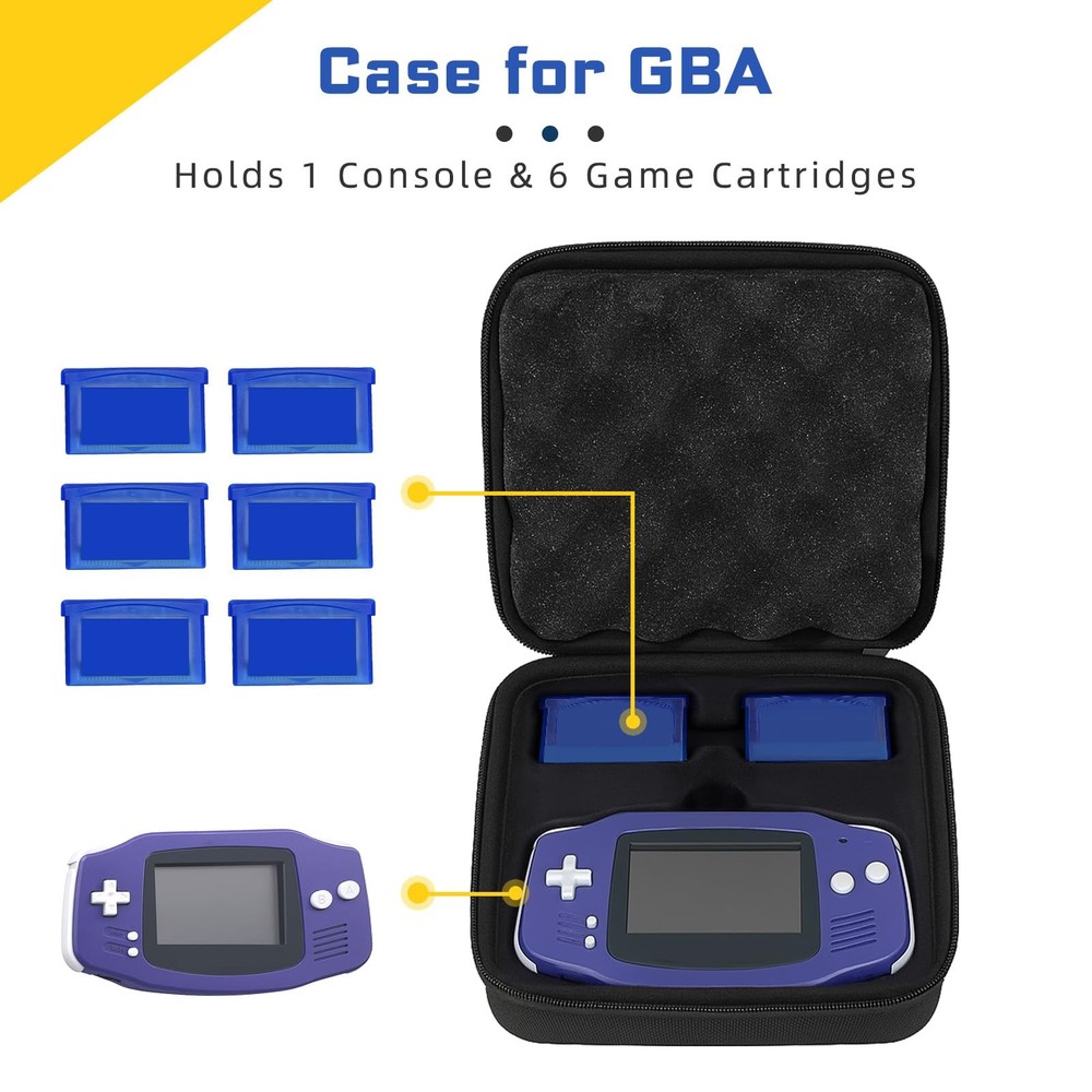 DPVPER Case for Gameboy Advance, Accessories GBA, Hard Storage Blue