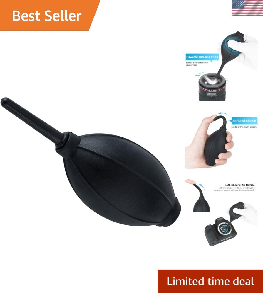 Soft Silicone Bulb Blower - Ideal for Cameras & Electronics Cleaning