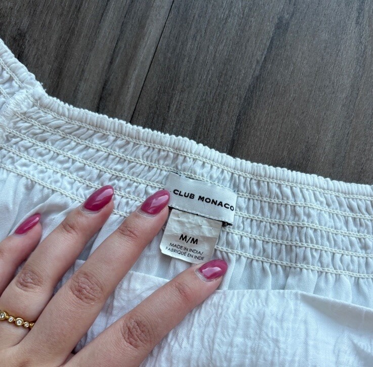 Club Monaco Cloud Skirt and Blouse Set