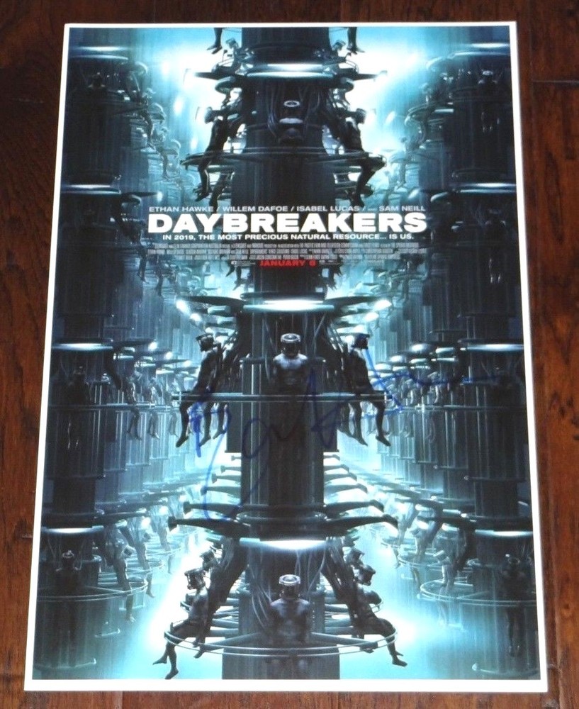 ETHAN HAWKE SIGNED DAYBREAKERS 12X18 MOVIE POSTER!!!