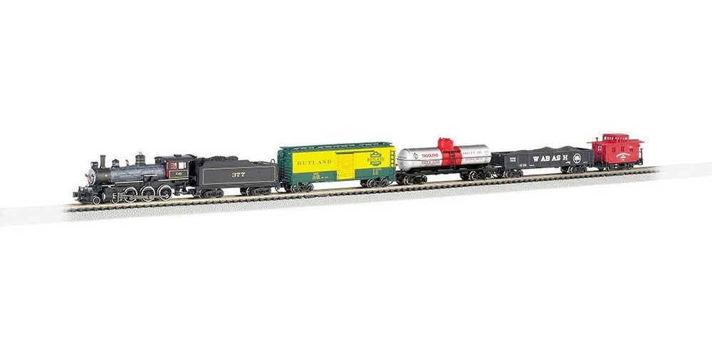 Bachmann N Scale ~ Complete Train Starter Set ~ Steam Engine Trailblazer ~ 24024