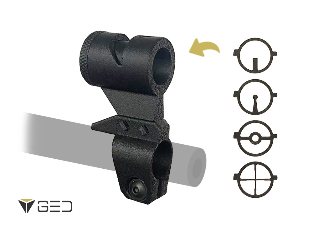 Universal Clamp-On Globe Front Sight with 4 Interchangeable Anschutz-Spec Insert