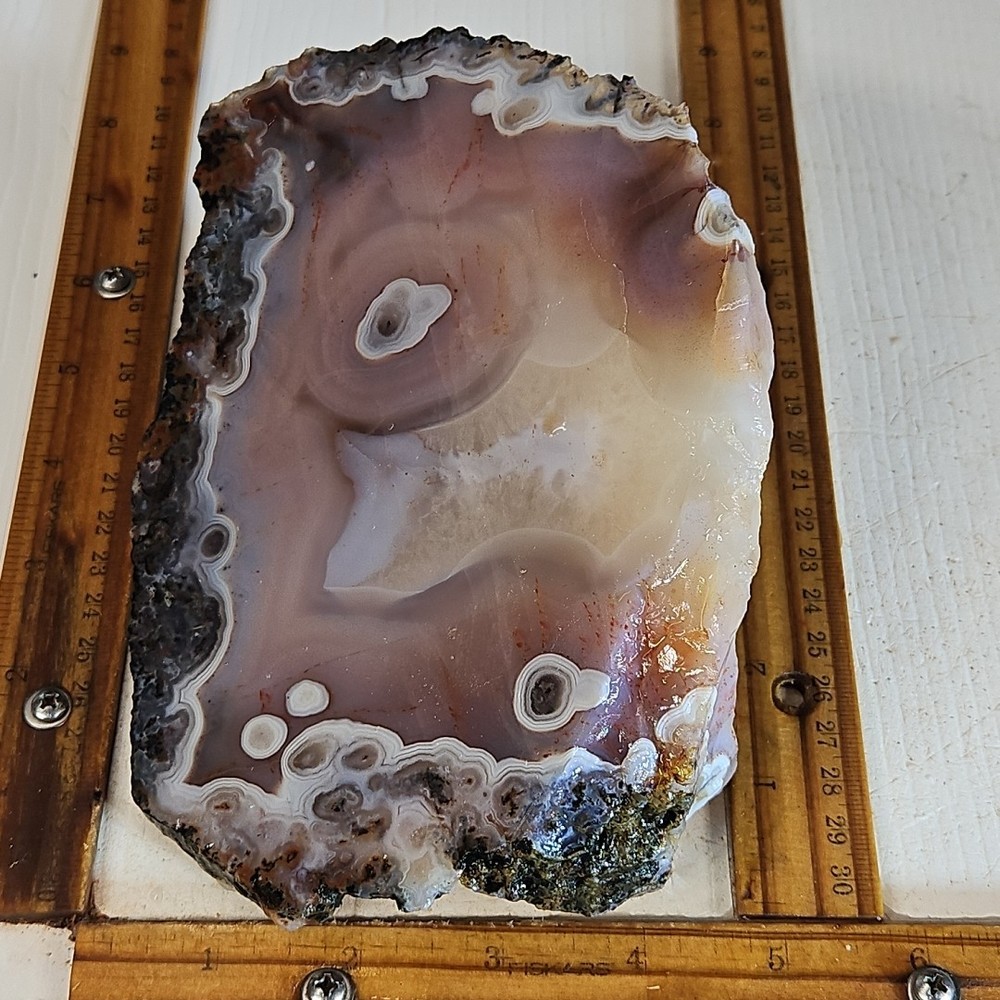 Moroccan Agate , beautiful color and pattern. 2LBS 7.6OZ.
