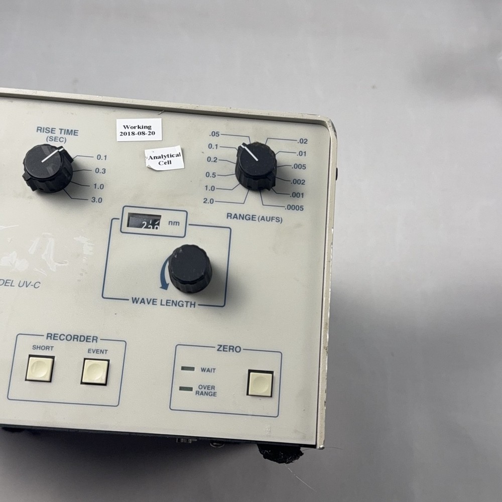 Rainin Dynamax Model UV-C Absorbance Detector TESTED WORKING Read*