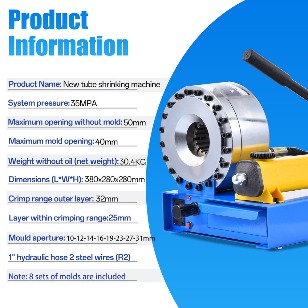 Portable Hydraulic Hose Crimper Pipe Crimping Machine