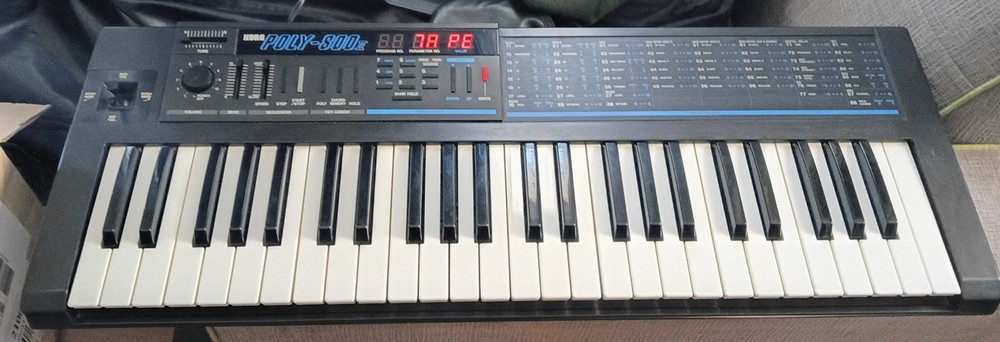 Vintage Korg Poly-800 II Synth W/Additive Square Waveform