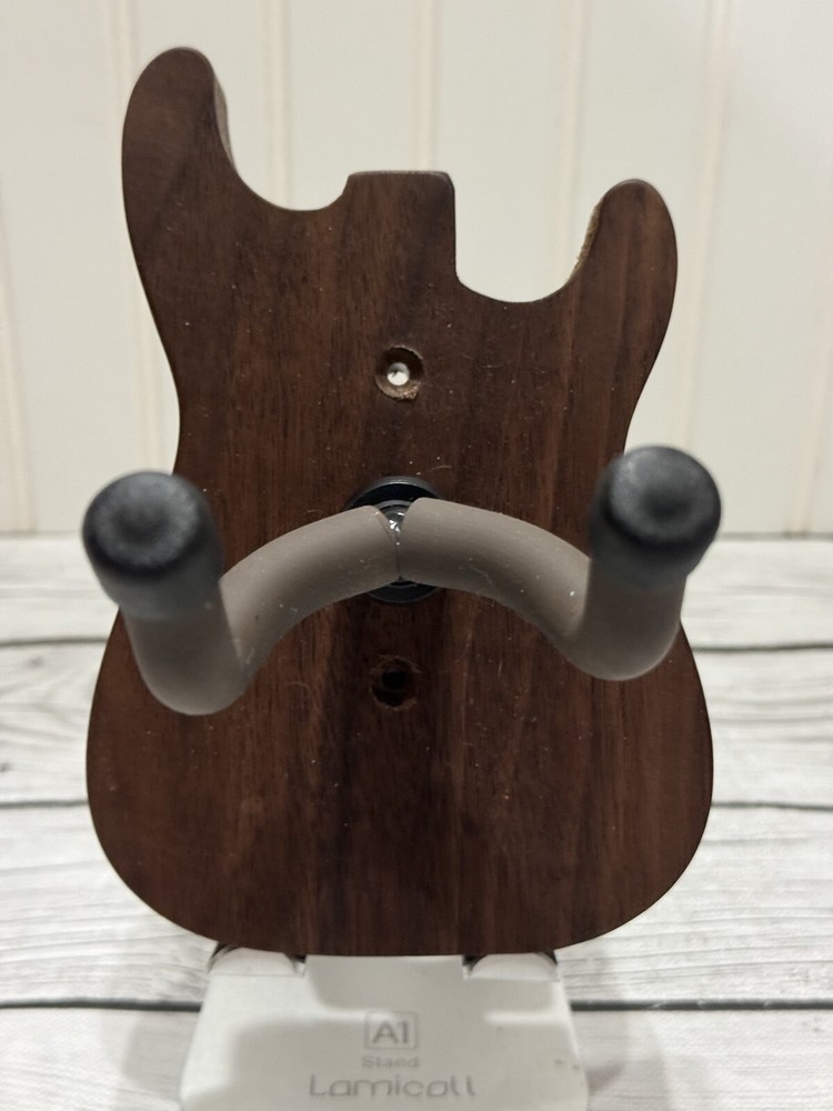 Guitar Shaped Guitar Hanger Walnut