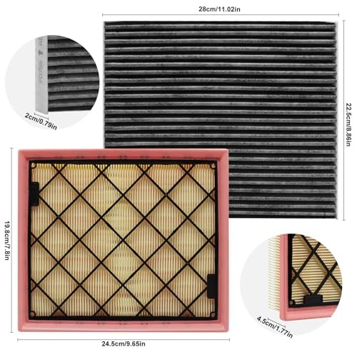 Comb Engine Cabin Air Filter for Lincoln Mkx 2018 2017 2016