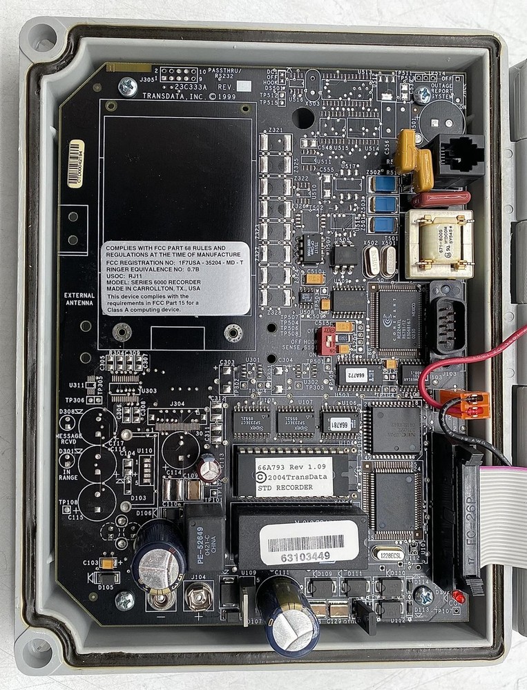 TRANSDATA SERIES 6000 SSR-6000 8-CH SOLID STATE DEMAND RECORDER