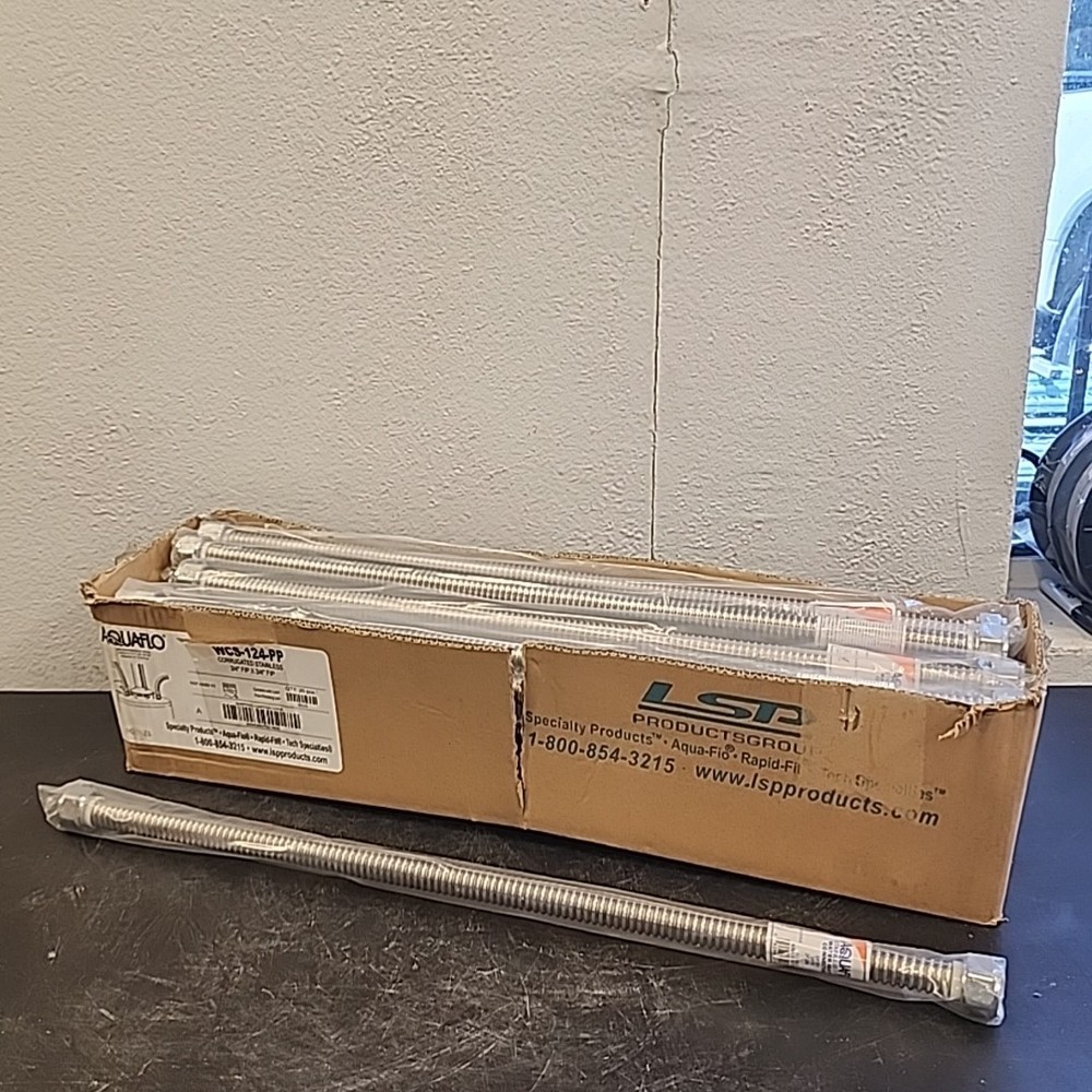 25x 24" Corrugated Stainless Steel Water Heater Lines Connectors 3/4" FIP x 3/4"