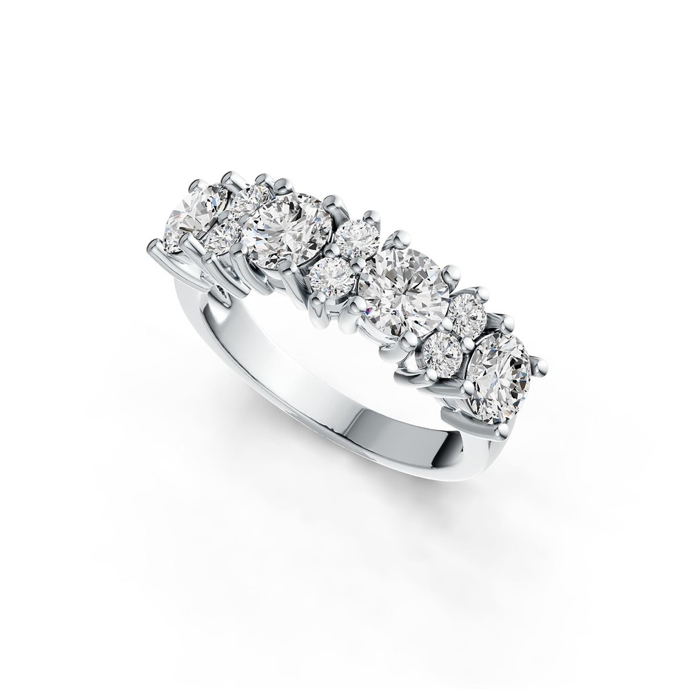 Sterling Silver Semi Mount Ring Setting Round RD 5x5mm