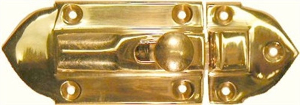 Polished Cast Brass Cabinet Latch