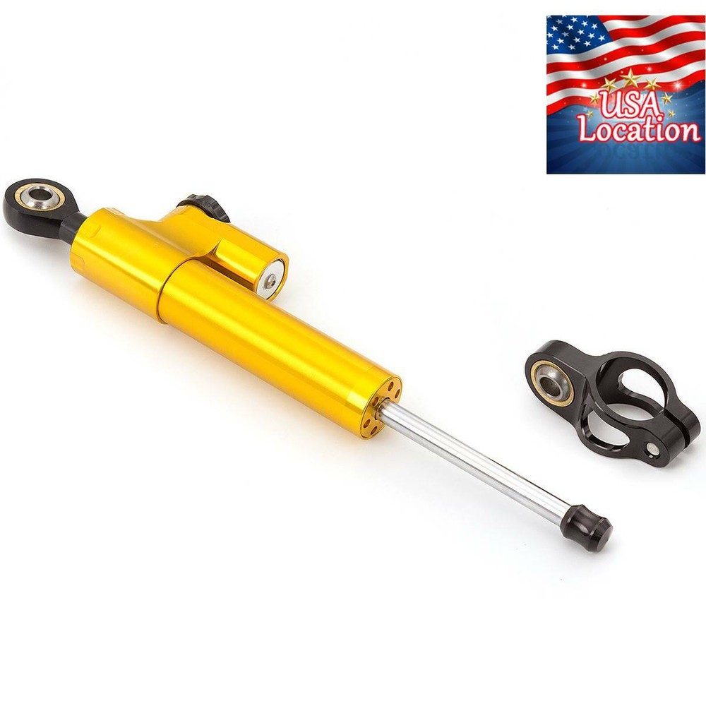 CNC Steering Damper Motorcycle Stabilizer Linear Reversed Safety Control US
