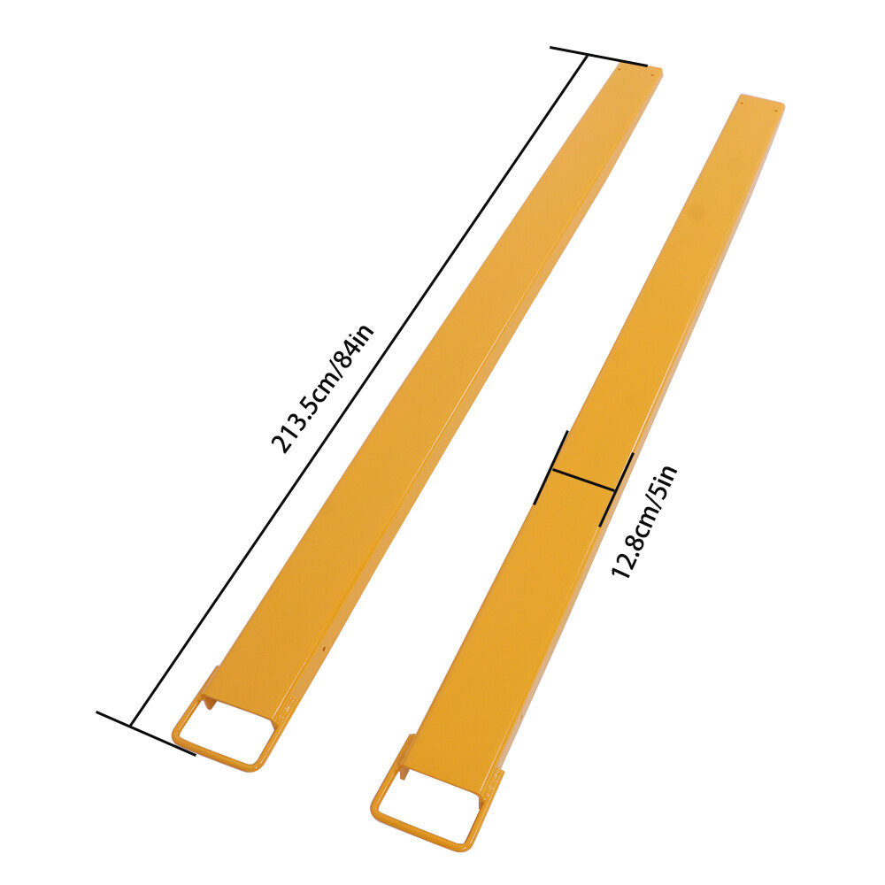 Pallet Fork Extensions Forklift Extensions 84" x 4.5" Heavy Duty Steel