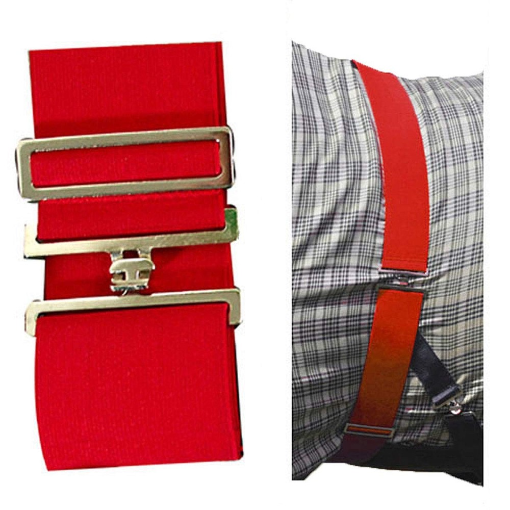 Elastic Blanket Surcingle, Red