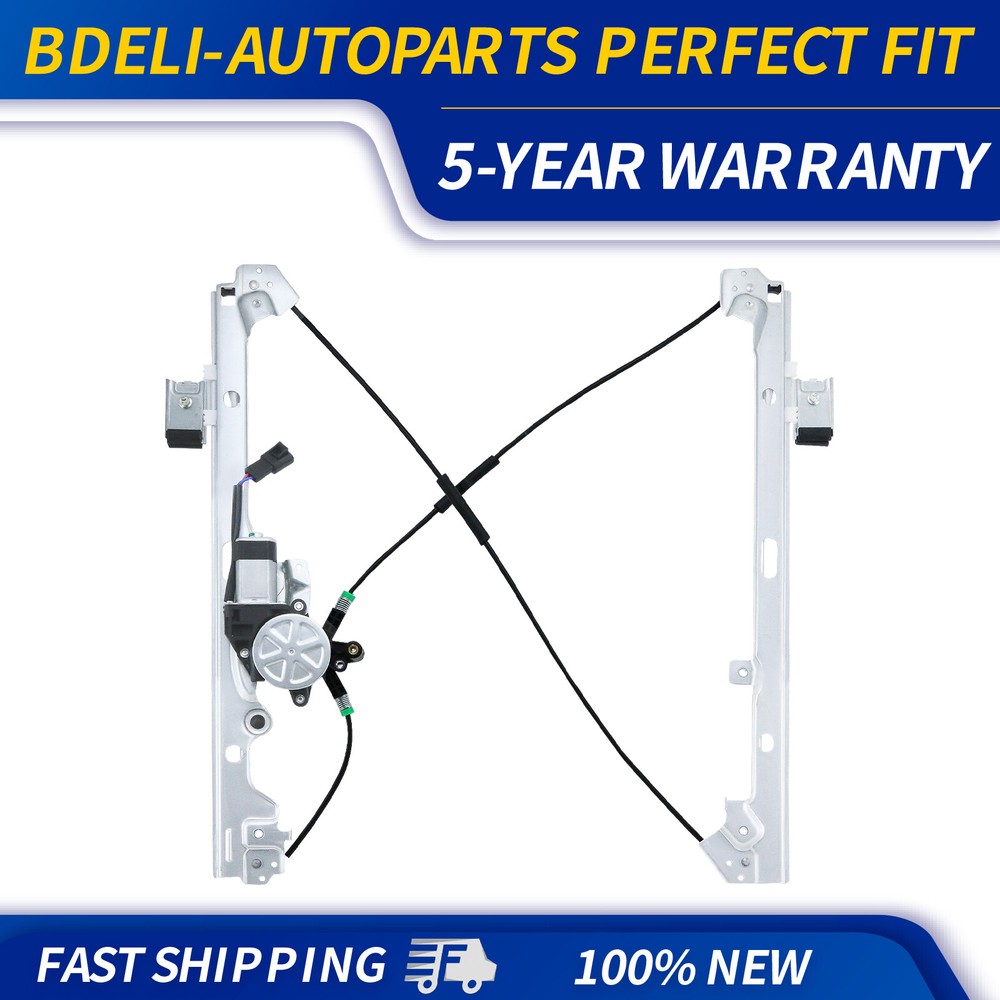 For Chevy Silverado Sierra 99-06 Front Driver Window Regulator Assembly w/Motor