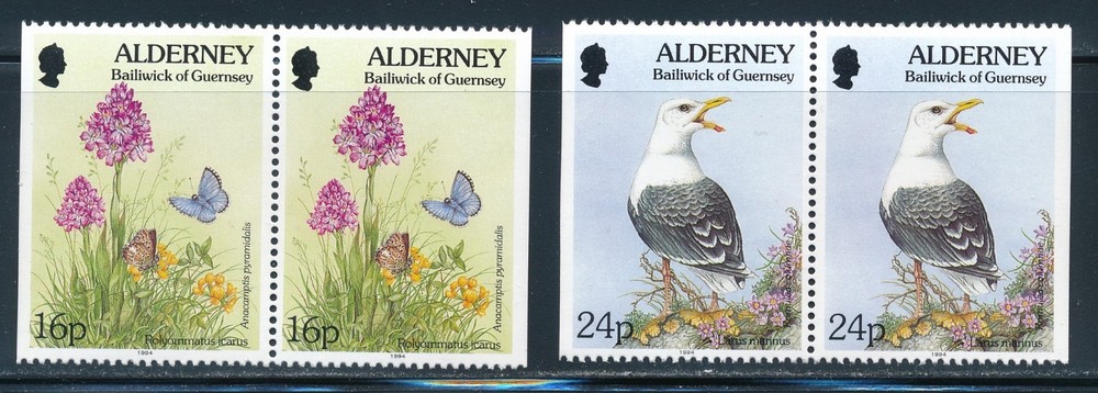 Alderney - MNH Birds Set (1994)