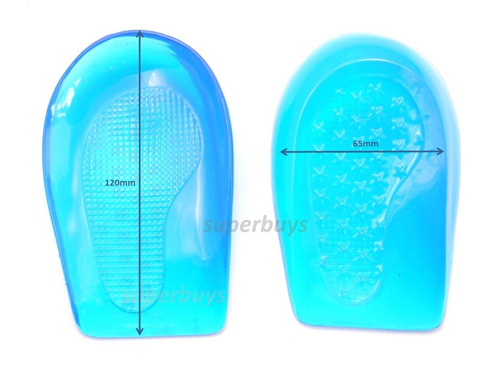 Large Angled Posture Correcting Feet Heel Roll Support Correction Gel Insole Cup