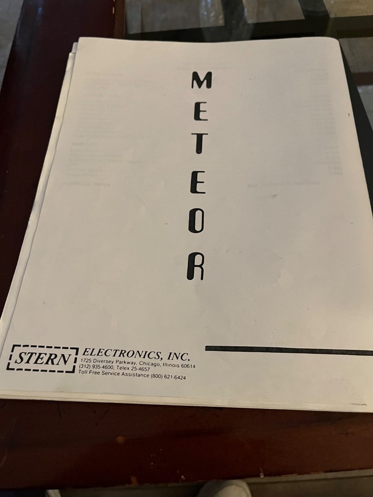 Meteor Pinball Manual