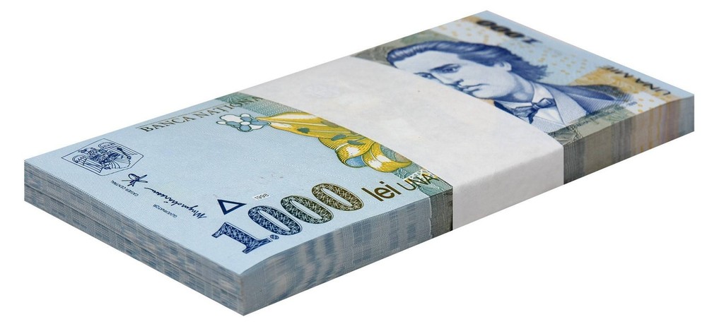 Romania 1000 Lei, 1998, P-106a.2, UNC X 100 PCS Bundle Pack