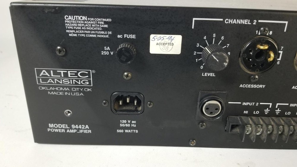 Altec Lansing 9442A Anniversary Series Amplifier