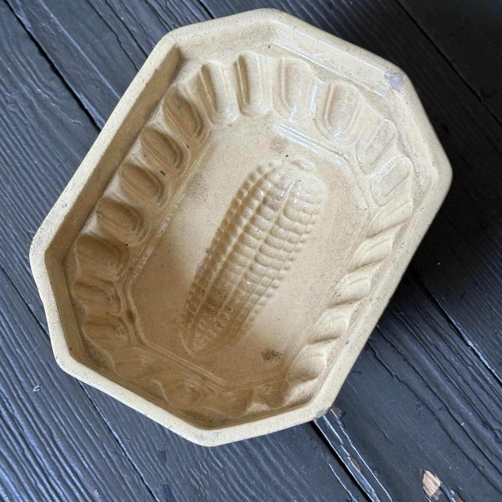 Antique Pottery Pudding Mold
