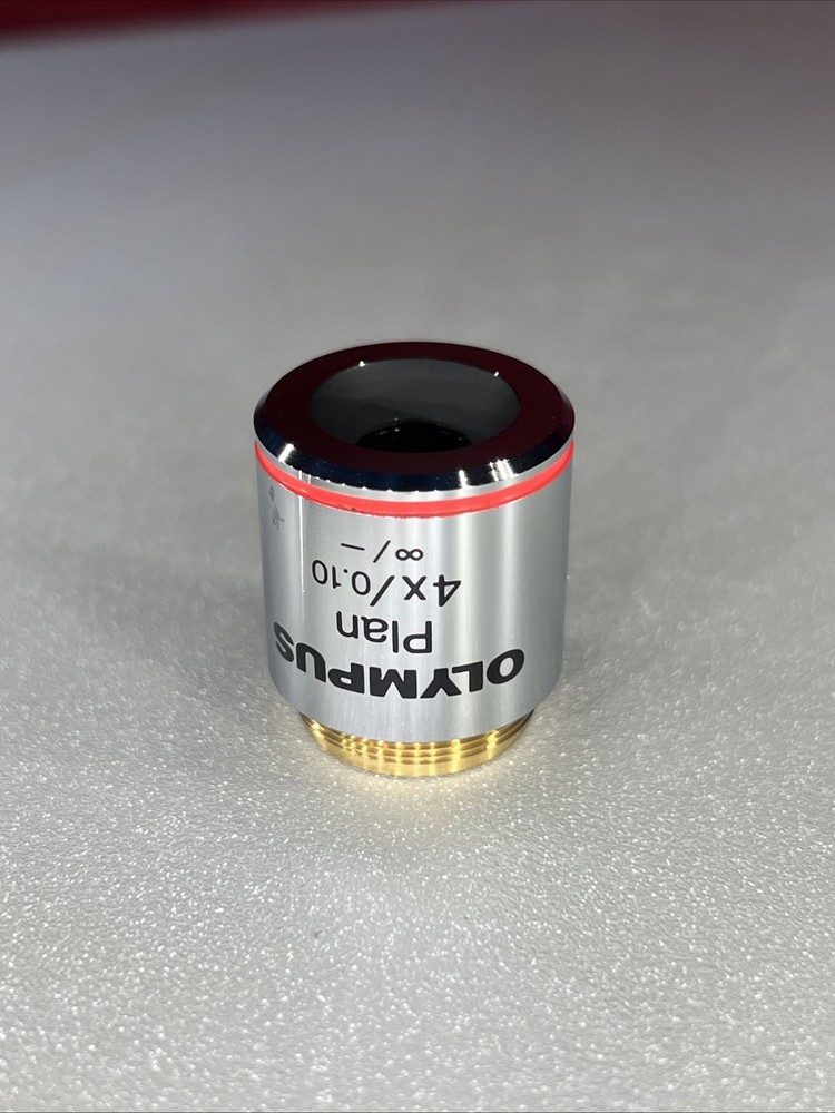 Olympus Plan 4x /0.10 ∞/- Japan - RMS thread - Microscope Ojective Lens Infinity