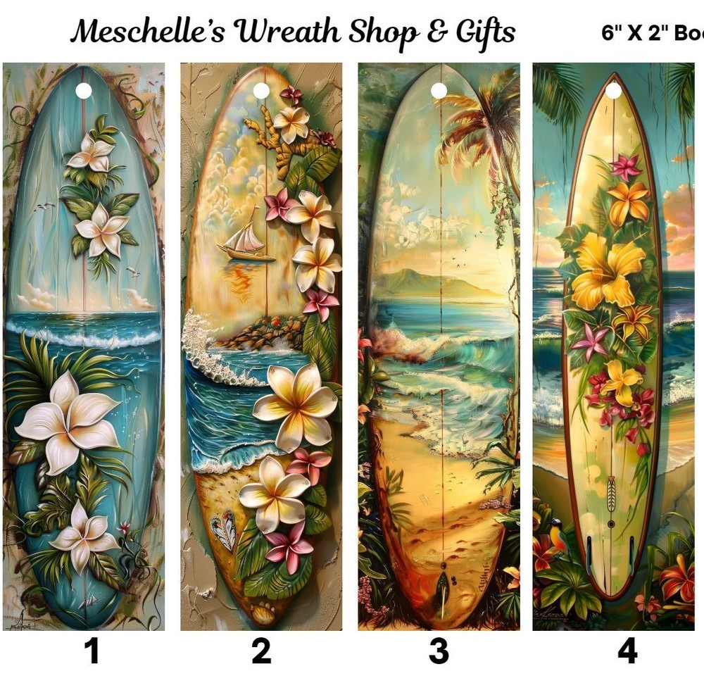 Surfboards Themed Bookmarks