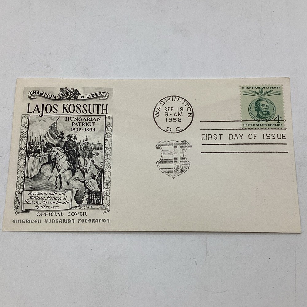 (5) 1958 Assorted Postal Card & Envelope Assorted Denominative Stamps FDC