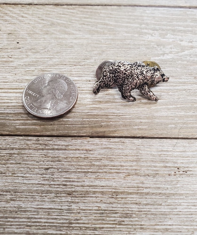 Grizzly Bear Vest Pin