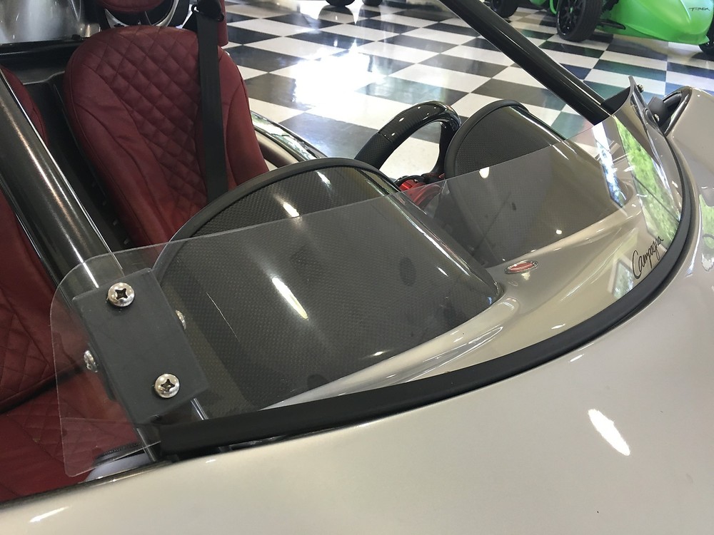 Clear Short Replacement Campagna T-Rex Wind Deflector - Fits All Years