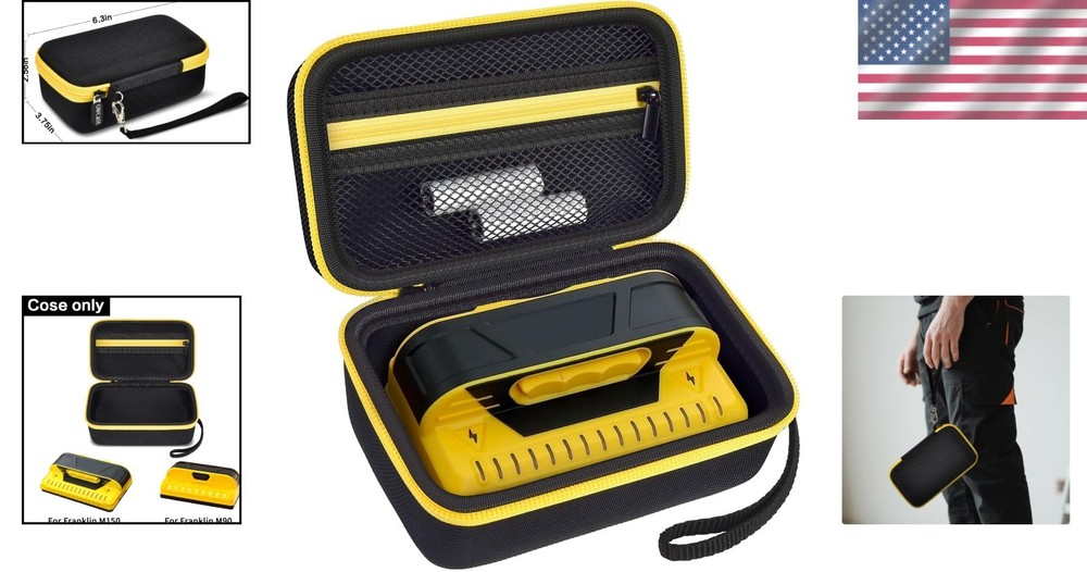 Travel-Ready Protective Case for Franklin Sensor M150 M90 - Mesh Pocket & Strap
