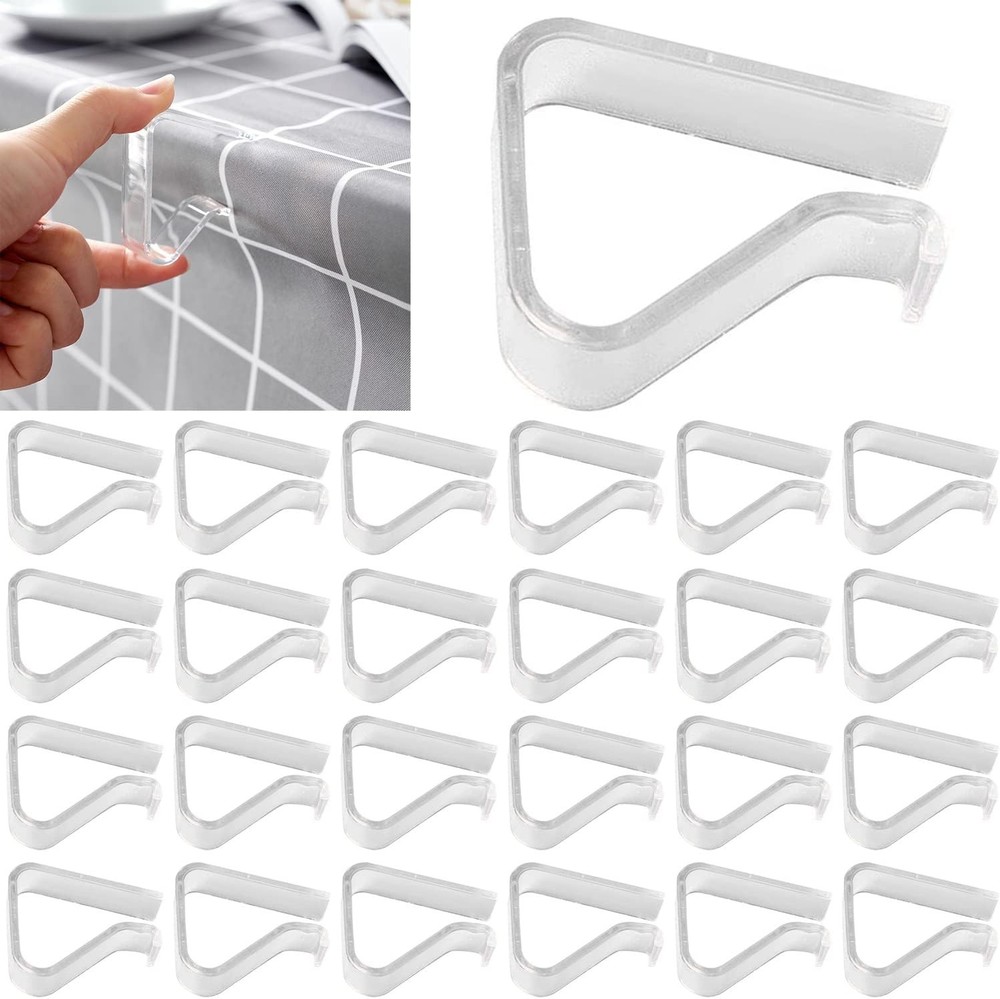 Clear Tablecloth Clips