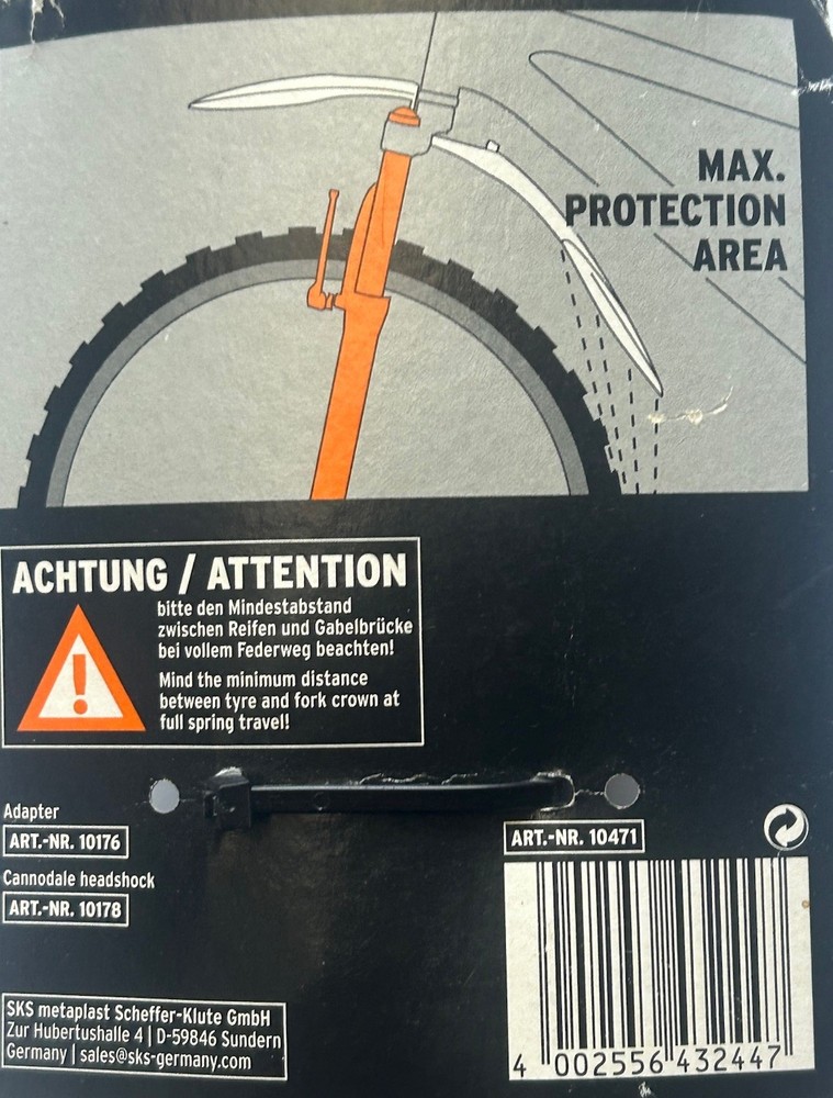 SKS MTB BLADE Front & Rear Mudguard Set - 29"